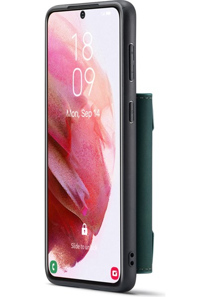 Dg.mıng M2 Serisi Samsung Galaxy S22 5g Manyetik 2'si 1 Arada Cüzdan Darbeye Dayanıklı Telefon Kılıfı Kablosuz Şarjı Kabuk-Yeşil (Yurt Dışından) fırsatları
