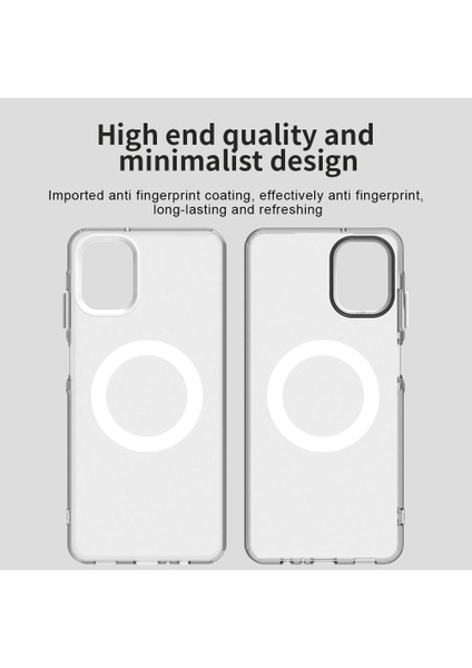 Samsung Galaxy A06 5g Kılıfı Magsafe Anti Drop Hibrit Telefon Arka Kapağı ile Uyumlu-Beyaz (Yurt Dışından) modelleri