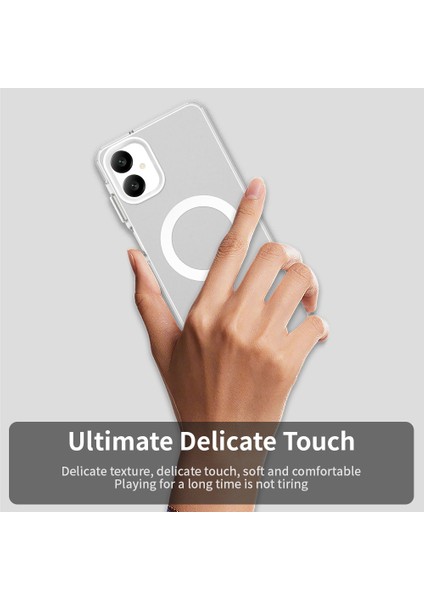 Samsung Galaxy A06 5g Kılıfı Magsafe Anti Drop Hibrit Telefon Arka Kapağı ile Uyumlu-Beyaz (Yurt Dışından) indirimleri