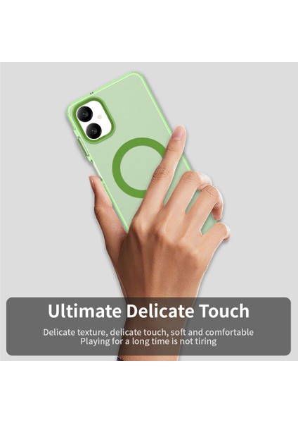 Samsung Galaxy A06 5g Kılıfı Magsafe Anti Drop Hibrit Telefon Arka Kapağı ile Uyumlu-Yeşil (Yurt Dışından) indirimleri