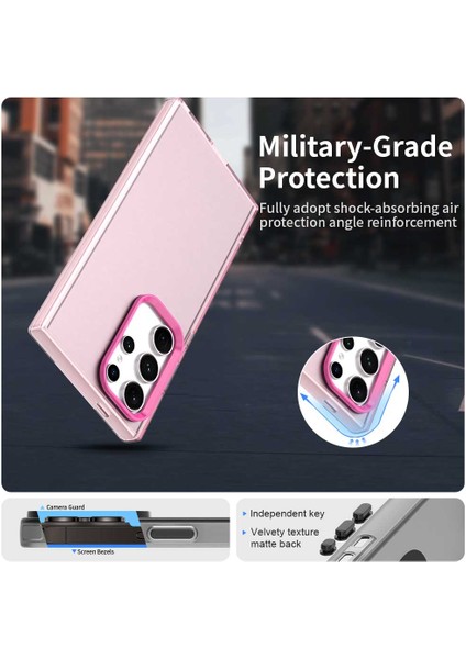 Samsung Galaxy S24 Ultra Kılıf Pc+Tpu+Pet Mat Anti-Düşme Telefon Arka Kapağı-Kırmızı (Yurt Dışından) fiyatları