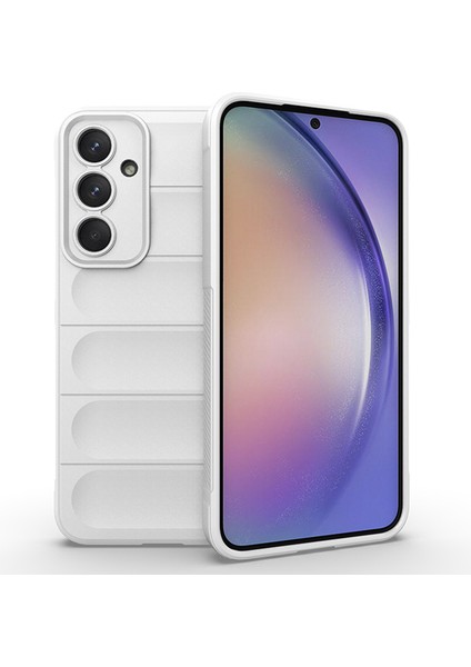 Samsung Galaxy A55 5g Cep Telefonu Kılıfı Düşmeye Dayanıklı Tpu Arka Kapak-Beyaz (Yurt Dışından)