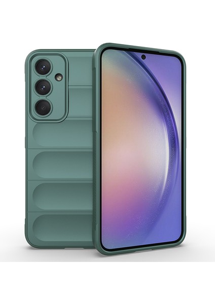 Samsung Galaxy A55 5g Cep Telefonu Kılıfı Düşmeye Dayanıklı Tpu Arka Kapak-Yeşil (Yurt Dışından)