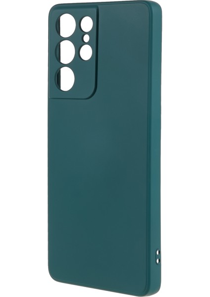 Samsung Galaxy S21 Ultra 5g Tpu Telefon Kılıfı Fiber Astarlı Ka Cep Telefonu Kılıfı-Ordu Yeşili (Yurt Dışından) modelleri
