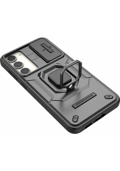 Samsung Galaxy S23+SLIDE Lens Koruma Pc+Tpu Telefon Kılıfı Koruyucu Kılıf Kickstand Ile-Siyah (Yurt Dışından) indirimleri