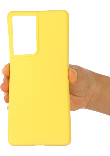 Samsung Galaxy S21 Ultra 5g Darbeye Dayanıklı Yumuşak Sıvı Silikon Kapak Cep Telefonu Kabuk Koruma Kılıfı-Sarı (Yurt Dışından) indirimleri