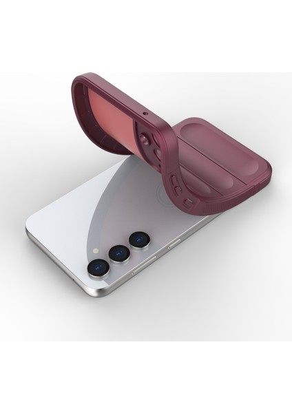 Samsung Galaxy S23 Fe Için Sağlam Tpu Kabuk, Kaymaz Düşme Korumalı Telefon Kılıfı-Şarap Kırmızısı (Yurt Dışından) fırsatları