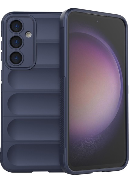 Samsung Galaxy S23 Fe Için Sağlam Tpu Kabuk, Kaymaz Düşme Korumalı Telefon Kılıfı-Koyu Mavi (Yurt Dışından)