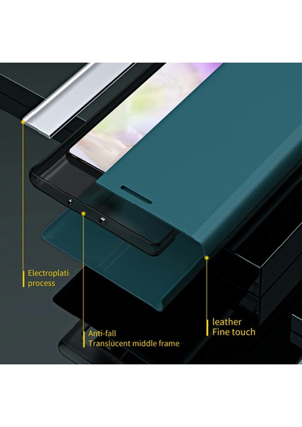 Samsung Galaxy A36 5g Kılıf Düşmeye Karşı Dayanıklı Deri Telefon Kılıfı Standlı-Safir (Yurt Dışından) modelleri