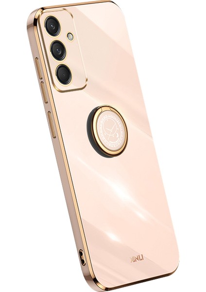 Xınlı Samsung Galaxy M55 5G/C55 5G/F55 5g Kılıf Halka Ayaklı Tpu Telefon Kılıfı-Pembe (Yurt Dışından)