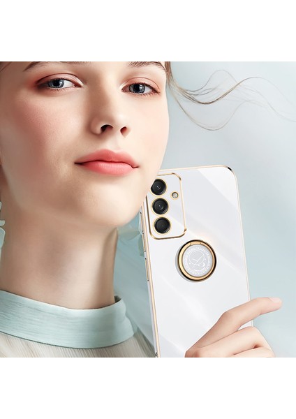 Xınlı Samsung Galaxy M55 5G/C55 5G/F55 5g Kılıf Halka Ayaklı Tpu Telefon Kılıfı-Pembe (Yurt Dışından) fırsatları