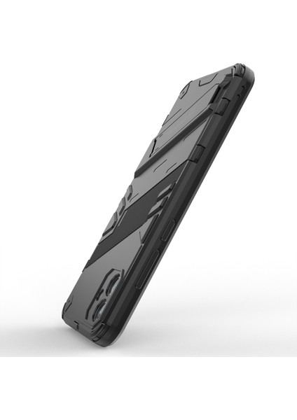 Samsung Galaxy A04E 4G/F04 4G/M04 4g Darbeye Dayanıklı Kickstand Kılıf Yumuşak Tpu Sert Pc Düşmeye Karşı Koruyucu Telefon Kılıfı-Siyah (Yurt Dışından) fırsatları