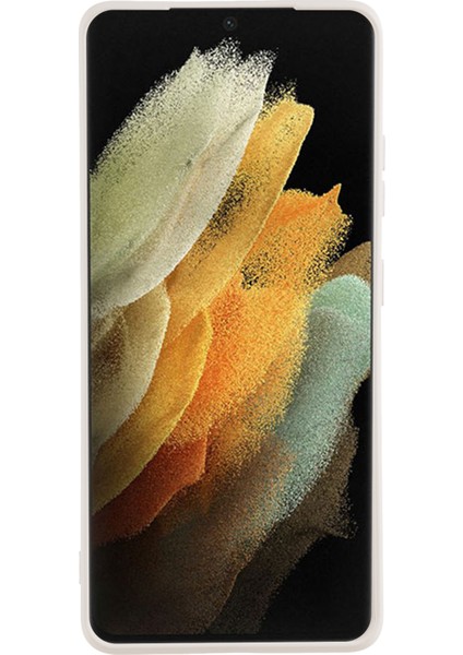 Samsung Galaxy S21 Ultra 5g Tpu Telefon Kılıfı Fiber Astarlı Ka Cep Telefonu Kılıfı-Beyaz (Yurt Dışından) fiyatları