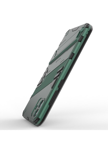 Samsung Galaxy A04E 4G/F04 4G/M04 4g Darbeye Dayanıklı Kickstand Kılıf Yumuşak Tpu Sert Pc Düşmeye Karşı Koruyucu Telefon Kılıfı-Yeşil (Yurt Dışından) fırsatları