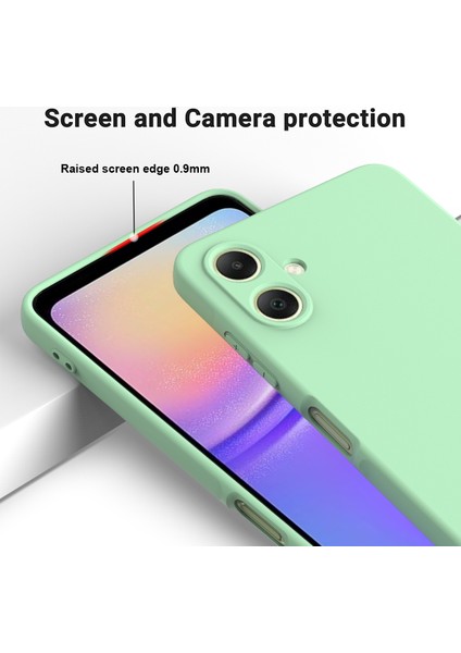 Samsung Galaxy A06 4g Kılıf Sıvı Silikon Çizilmez Telefon Kılıfı El Kayışı Ile-Yeşil (Yurt Dışından) indirimleri
