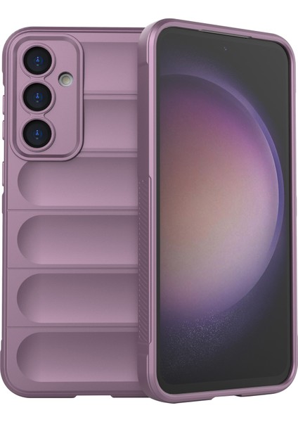 Samsung Galaxy S23 Fe Için Sağlam Tpu Kabuk, Kaymaz Düşme Korumalı Telefon Kılıfı-Açık Mor (Yurt Dışından)