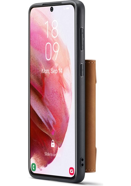 Dg.mıng M2 Serisi Samsung Galaxy S22 5g Manyetik 2'si 1 Arada Cüzdan Darbeye Dayanıklı Telefon Kılıfı Kablosuz Şarjı Kabuk-Kahverengi (Yurt Dışından) fırsatları