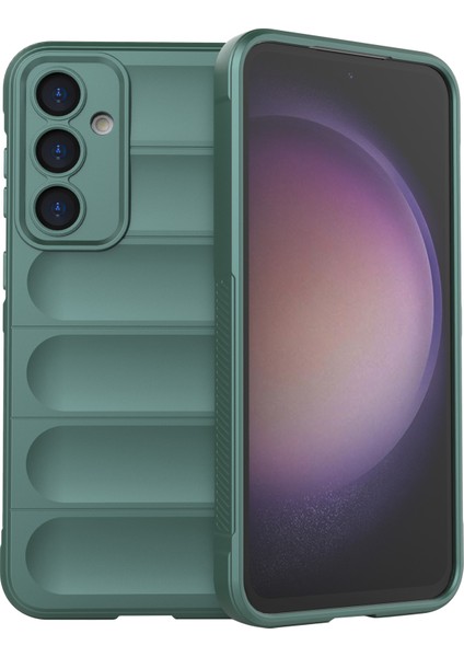 Samsung Galaxy S23 Fe Için Sağlam Tpu Kabuk, Kaymaz Düşme Korumalı Telefon Kılıfı-Yeşil (Yurt Dışından)