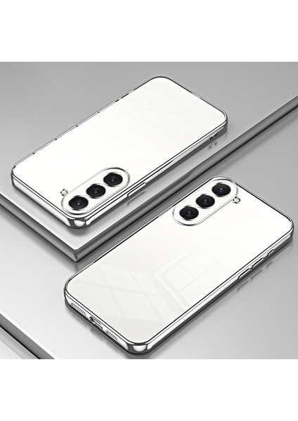 Samsung Galaxy S23 Kılıf Elektrokaplama Darbeye Dayanıklı Tpu Telefon Kılıfı-Gümüş (Yurt Dışından) indirimleri