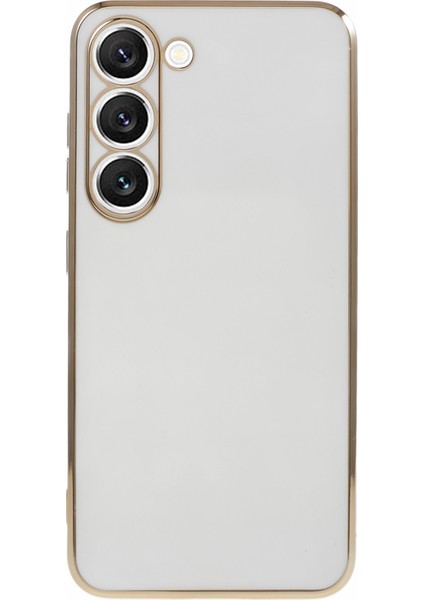 Samsung Galaxy S23 Için Çizilmez Tpu Telefon Kılıfı Elektrokaplama 6d Parlak Cep Telefonu Arka Kapağı-Gri (Yurt Dışından)