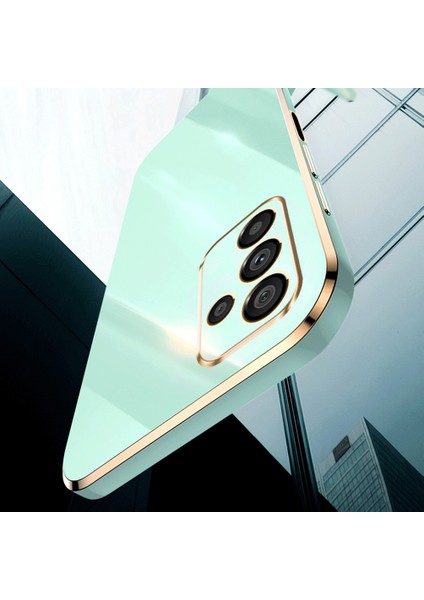 Xınlı Anti-Düşme Telefon Kılıfı Samsung Galaxy A14 5G/A14 4g Elektrokaplama Altın Kenar Tpu Cep Telefonu Kılıfı-Camgöbeği (Yurt Dışından) fırsatları