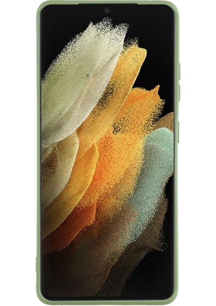 Samsung Galaxy S21 Ultra 5g Tpu Telefon Kılıfı Fiber Astarlı Ka Cep Telefonu Kılıfı-Fasulye Yeşili (Yurt Dışından) fiyatları
