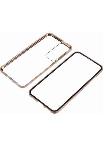 Samsung Galaxy S25+KILIF Manyetik Tam Koruma Şeffaf Telefon Kılıfı-Altın (Yurt Dışından) modelleri
