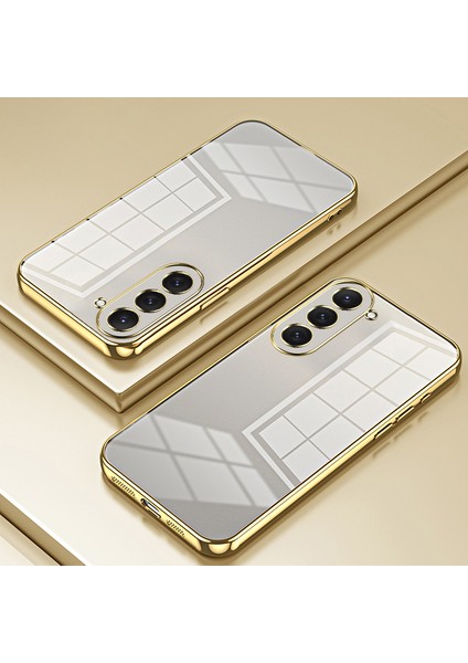Samsung Galaxy S23 Kılıf Elektrokaplama Darbeye Dayanıklı Tpu Telefon Kılıfı-Altın (Yurt Dışından) indirimleri
