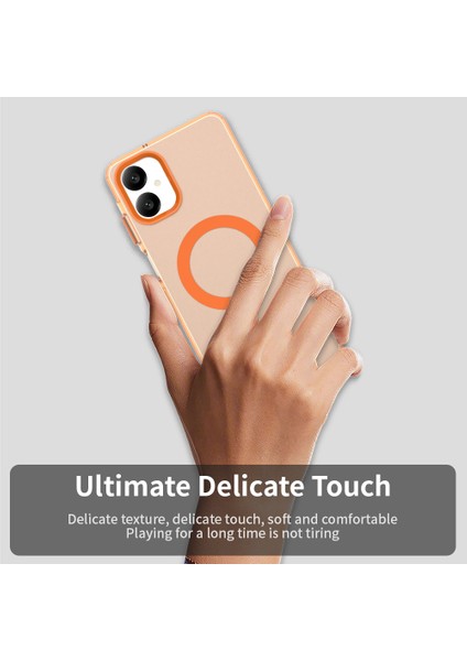 Samsung Galaxy A06 5g Kılıfı Magsafe Anti Drop Hibrit Telefon Arka Kapağı ile Uyumlu-Turuncu (Yurt Dışından) indirimleri