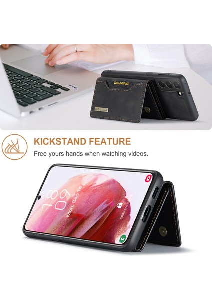 Dg.mıng M2 Serisi Samsung Galaxy S22 5g Manyetik 2'si 1 Arada Cüzdan Darbeye Dayanıklı Telefon Kılıfı Kablosuz Şarj Desteği Kabuk-Siyah (Yurt Dışından) indirimleri