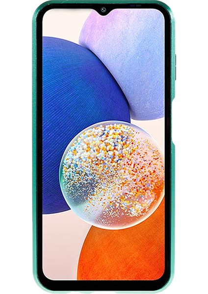 Samsung Galaxy A14 5g/4g Çift Taraflı Temperli Cam Telefon Kılıfı Manyetik Metal Çerçeve Kapak-Yeşil (Yurt Dışından) fiyatları