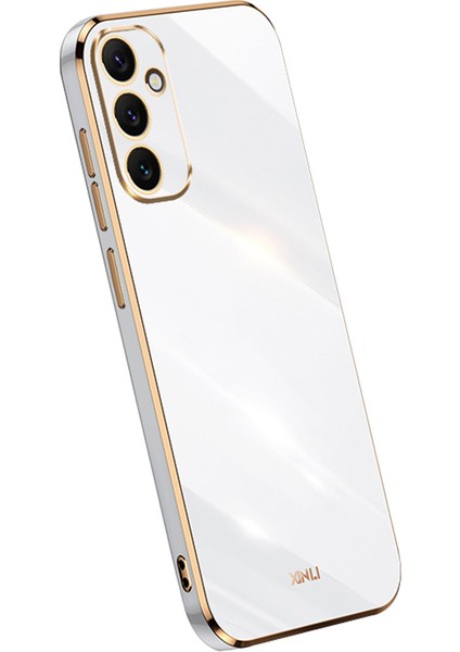 Xınlı Galvanik Telefon Kılıfı Samsung Galaxy A34 5g Çizilmez Tpu Kapak-Beyaz (Yurt Dışından)