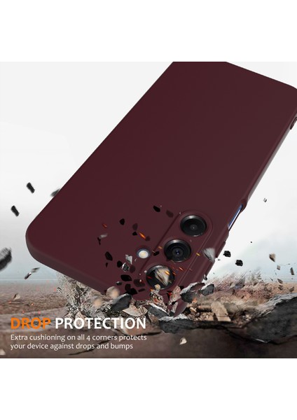 Samsung Galaxy A55 5g Kılıfı Magsafe Anti-Düşme Sıvı Silikon Telefon Kılıfı ile Uyumlu-Şarap Kırmızısı (Yurt Dışından) fiyatları