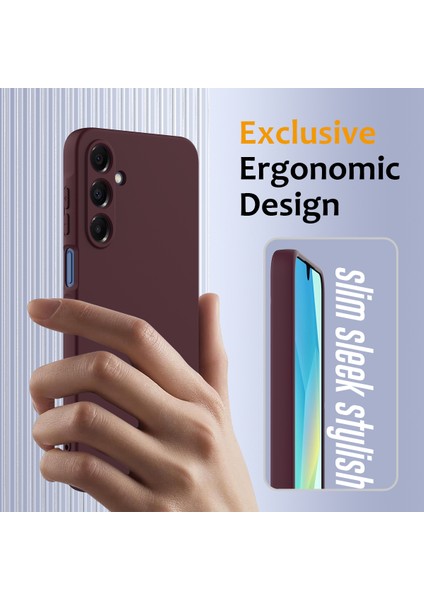 Samsung Galaxy A55 5g Kılıfı Magsafe Anti-Düşme Sıvı Silikon Telefon Kılıfı ile Uyumlu-Şarap Kırmızısı (Yurt Dışından) fırsatları