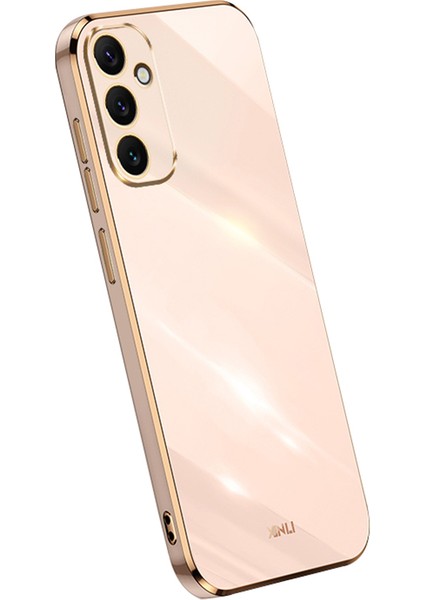 Xınlı Galvanik Telefon Kılıfı Samsung Galaxy A34 5g Çizilmez Tpu Kapak-Pembe (Yurt Dışından)