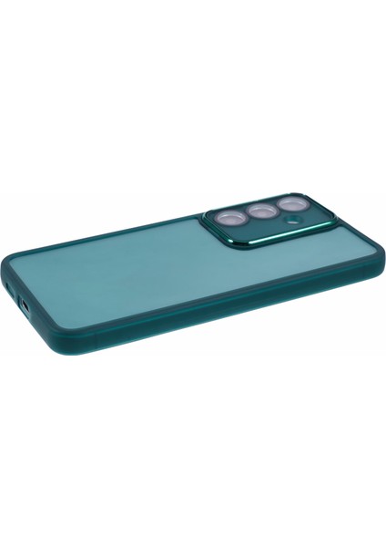 Samsung Galaxy S25 Kılıfı Elektrokaplama Kamera Çerçevesi Tpu Telefon Kılıfı-Şeffaf Ordu Yeşili (Yurt Dışından) fırsatları