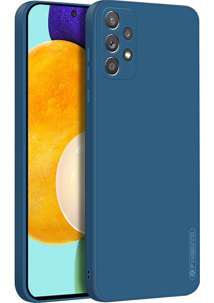 Pınwuyo Yumuşak Silikon Ince Uyumlu Darbeye Dayanıklı Koruyucu Hassas Kesik Telefon Kılıfı Samsung Galaxy A52 5G/4G/A52S 5g-Mavi (Yurt Dışından)