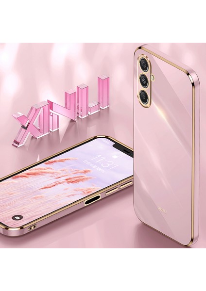 Xınlı Samsung Galaxy F34 5G/M34 5g Elektrokaplama Altın Kenar Telefon Kılıfı Tpu Çizilmez Kapak-Mavi (Yurt Dışından) indirimleri