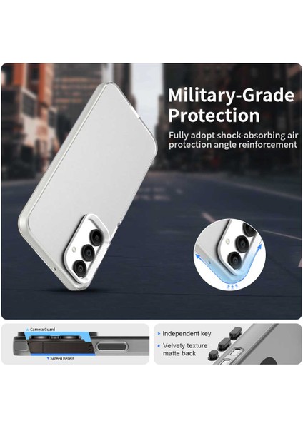 Samsung Galaxy A36 5G/A56 5g Kılıf Pc+Tpu+Pet Mat Düşmeye Karşı Dayanıklı Telefon Arka Kapağı-Beyaz (Yurt Dışından) fiyatları