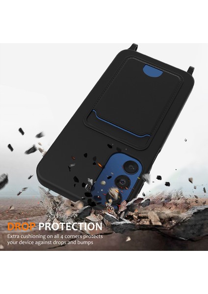 Samsung Galaxy M14 4g Sıvı Silikon Kılıf Kart Tutucu ve Kordon Arka Telefon Kılıfı-Siyah (Yurt Dışından) modelleri