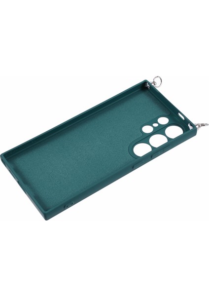 Samsung Galaxy S24 Ultra Çapraz Askılı Kılıf Esnek Tpu Fiber Astarlı Darbeye Dayanıklı Telefon Kılıfı-Ordu Yeşili (Yurt Dışından) indirimleri