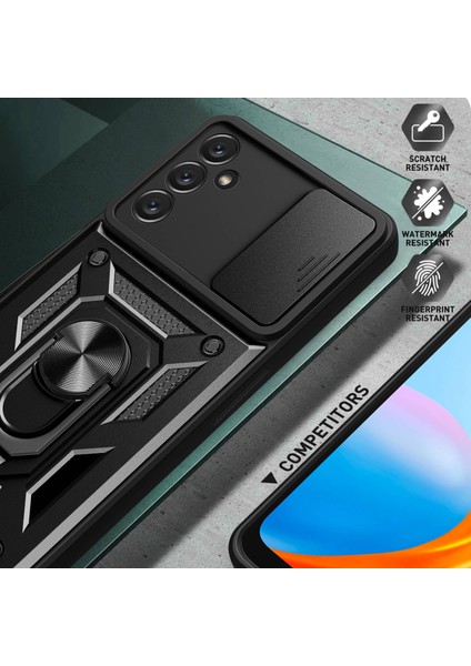 Samsung Galaxy A14 5G/A14 4g Pc+Tpu Hibrit Arka Kapak Halkası Destekli Kayar Kapak Kamera Koruma Çizilmeye Dayanıklı Telefon Kılıfı-Altın (Yurt Dışından) indirimleri