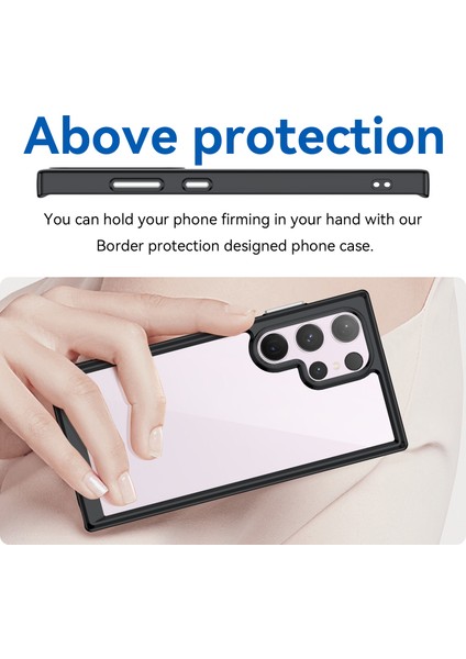 Samsung Galaxy S24 Ultra Kılıf Tpu+Akrilik Darbeye Dayanıklı Akıllı Telefon Kılıfı-Siyah (Yurt Dışından) fırsatları