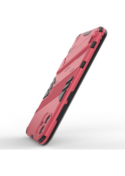 Samsung Galaxy A04E 4G/F04 4G/M04 4g Darbeye Dayanıklı Kickstand Kılıf Yumuşak Tpu Sert Pc Düşmeye Karşı Koruyucu Telefon Kılıfı-Gül (Yurt Dışından) fırsatları