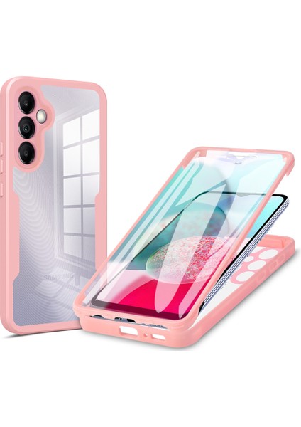 Samsung Galaxy A34 5g Için Kamera Lens Koruma Kılıfı Şeffaf Akrilik+Tpu Telefon Kılıfı Pet Ekran Filmi-Pembe (Yurt Dışından)