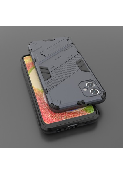 Samsung Galaxy A04E 4G/F04 4G/M04 4g Darbeye Dayanıklı Kickstand Kılıf Yumuşak Tpu Sert Pc Düşmeye Karşı Koruyucu Telefon Kılıfı-Gri (Yurt Dışından) indirimleri