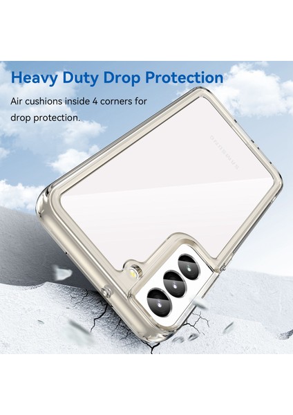 Samsung Galaxy S23+TPU Tampon Akrilik Arka Kapak Düşmeye Karşı Cep Telefonu Kılıfı Koruyucu-Şeffaf Gri (Yurt Dışından) modelleri