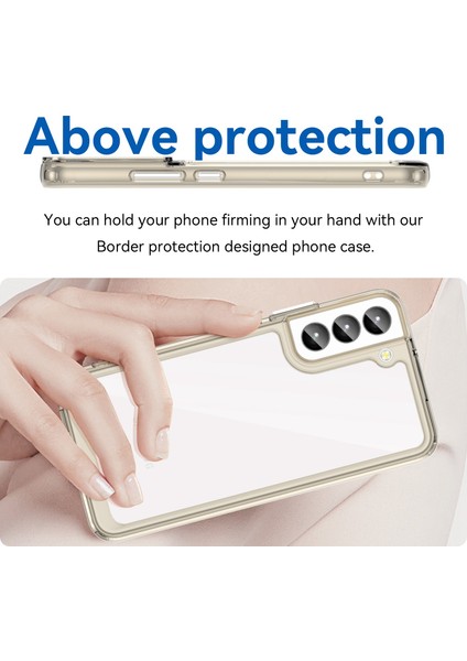 Samsung Galaxy S23+TPU Tampon Akrilik Arka Kapak Düşmeye Karşı Cep Telefonu Kılıfı Koruyucu-Şeffaf Gri (Yurt Dışından) fırsatları
