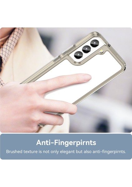 Samsung Galaxy S23+TPU Tampon Akrilik Arka Kapak Düşmeye Karşı Cep Telefonu Kılıfı Koruyucu-Şeffaf Gri (Yurt Dışından) indirimleri