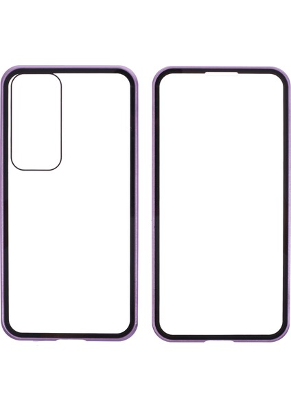 Samsung Galaxy S25+KILIF Manyetik Tam Koruma Şeffaf Telefon Kılıfı-Mor (Yurt Dışından) fiyatları